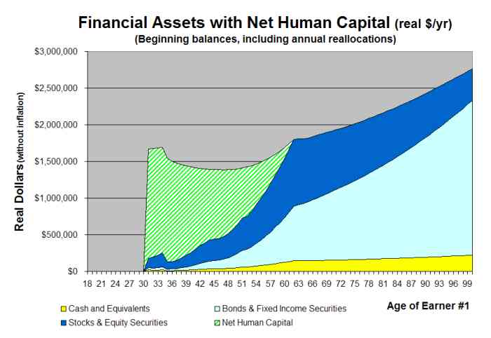 Lifetime Total Cash Asset Allocation